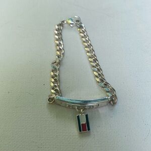 Tommy Hilfiger Silver Toned Chain Link Style Bracelet